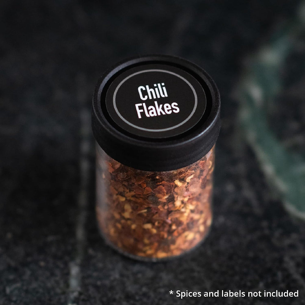 AllSpice 3” Glass Spice Jars 3 fluid ounces- 18 pack