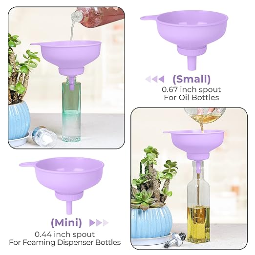 Wide Mouth Kitchen Funnel, Food Grade Plastic Cooking Canning Funnel - Image 3