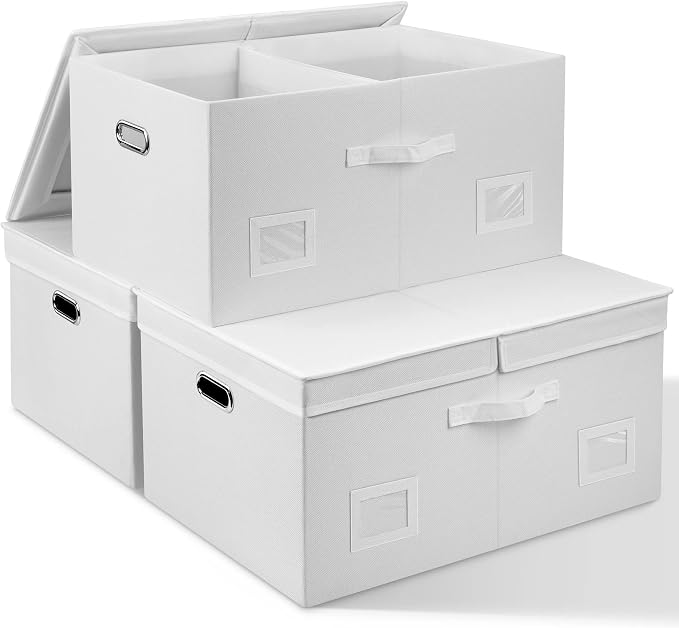 75 Quarts Extra Large Decorative Storage Bins by GraciadecoStorage