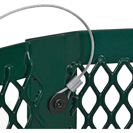 Global Industrial Outdoor Diamond Steel Trash Can - Image 8