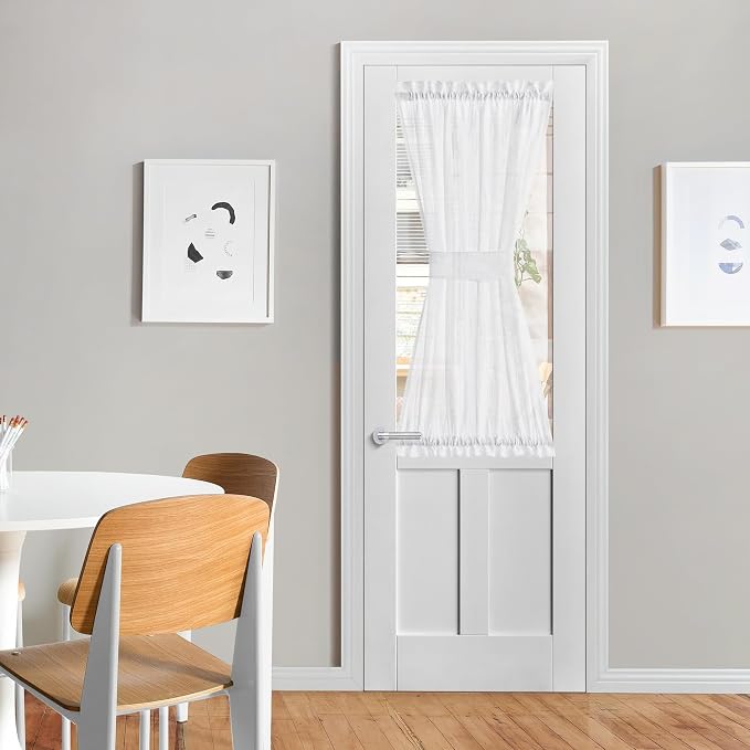 NICETOWN Sidelight Sheer Door Window Curtains by NICETOWN