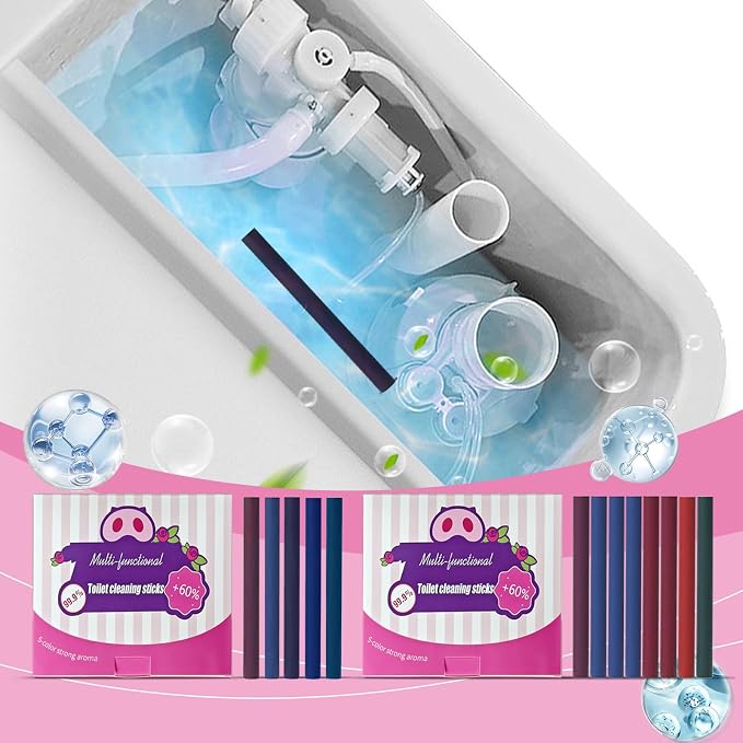 Multi-Functional Toilet Cleaning Sticks, 5 Colors, Long-Lasting Tank Cleaner - Image 4
