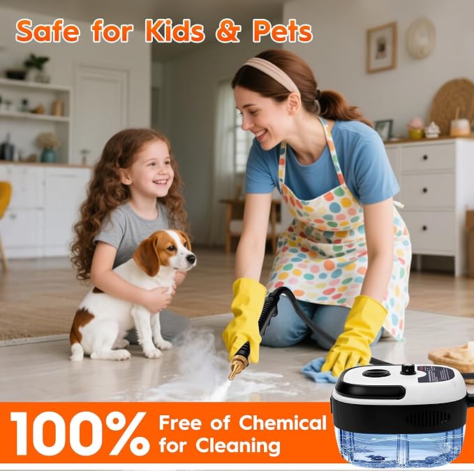 Steam Cleaner, 2500W High Handheld Steam Cleaner, 1L Portable Car Steam Cleaner - Image 2