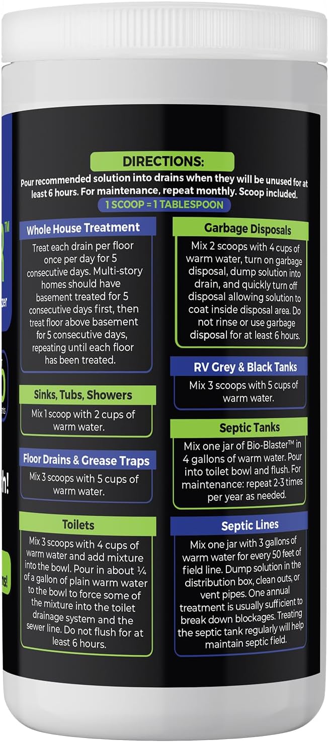 Enzyme Drain and Septic Cleaner and Friendly Bacteria Booster. Extra Large 2 - Image 4