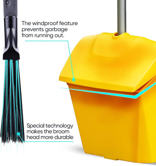 Yocada Commercial Broom and Dustpan Set - Image 2