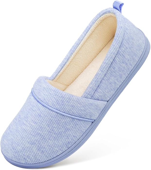 HomeTop Women's Comfy Loafer Slippers Lightweight Memory Foam Non-slip Indoor by HomeTop