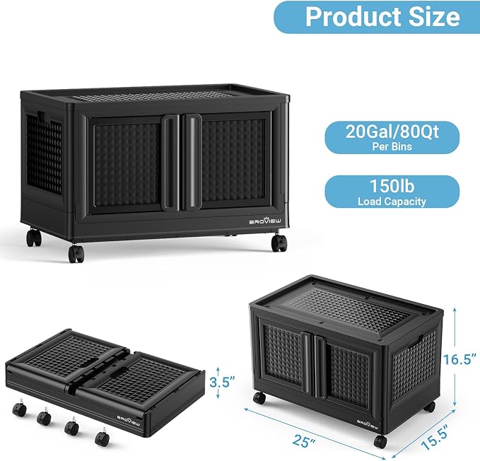 BROVIEW 100 Qt Stackable Storage Bin - Image 2