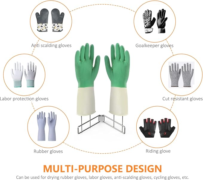 Kitchen Glove Holder, Stainless Steel Glove Rack, Kitchen Vertical Glove - Image 4