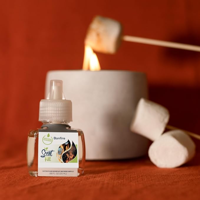 Scent Fill Bonfire Plug in Air Freshener Starter Kit, 2 Refills + Diffuser - Image 2