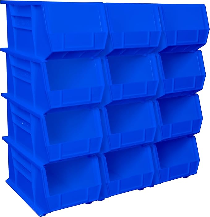 Akro-Mils 30240 AkroBins Plastic Storage Bins, Space-Saving Stackable Bins by Akro-Mils