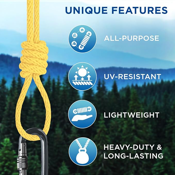 TECEUM Cotton Rope 3/16” – 100 FT – Strong All-Purpose Braided Rope – Natural - Image 4