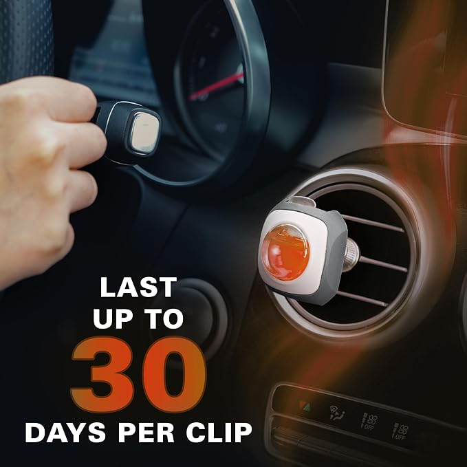 Air Jungles Eleu Pomelo Scent Car Air Freshener Clip, 6 Vent Clips, 4 ml Each - Image 6