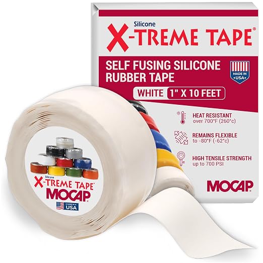 X-Treme Tape MOCAP Heavy Duty Electrical Tape, Self-Fusing Silicone Rubber by MOCAP