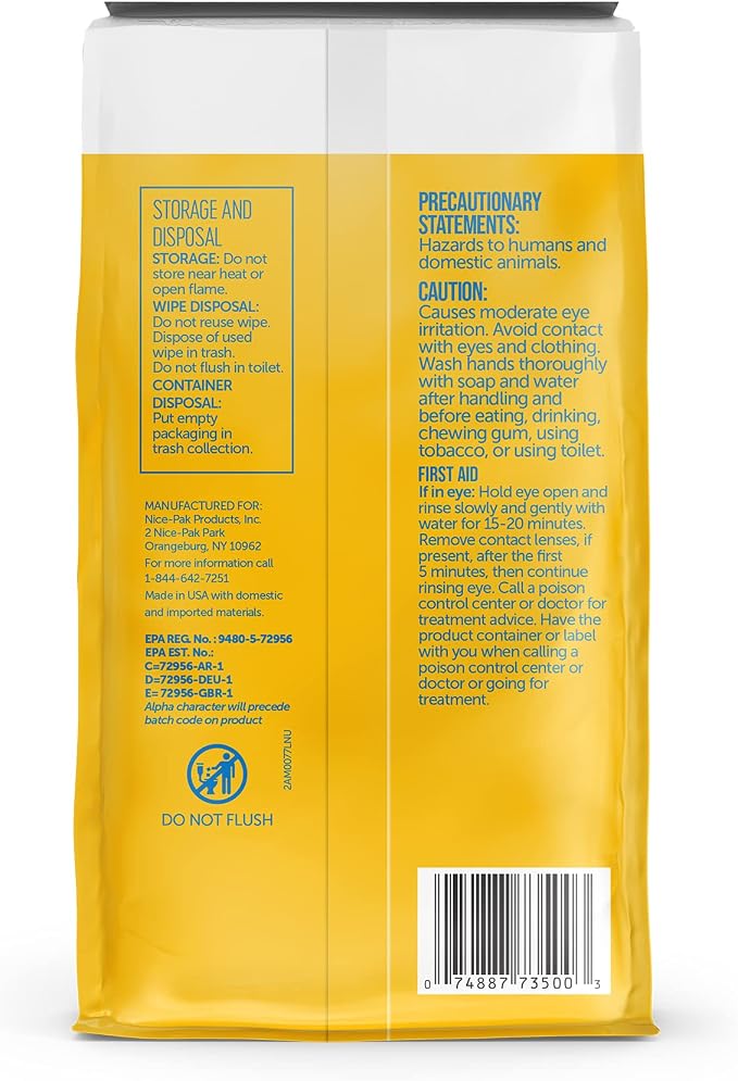 Nice 'N Clean Disinfecting Surface Wipes 304ct | Cleans & Disinfects Home & - Image 9