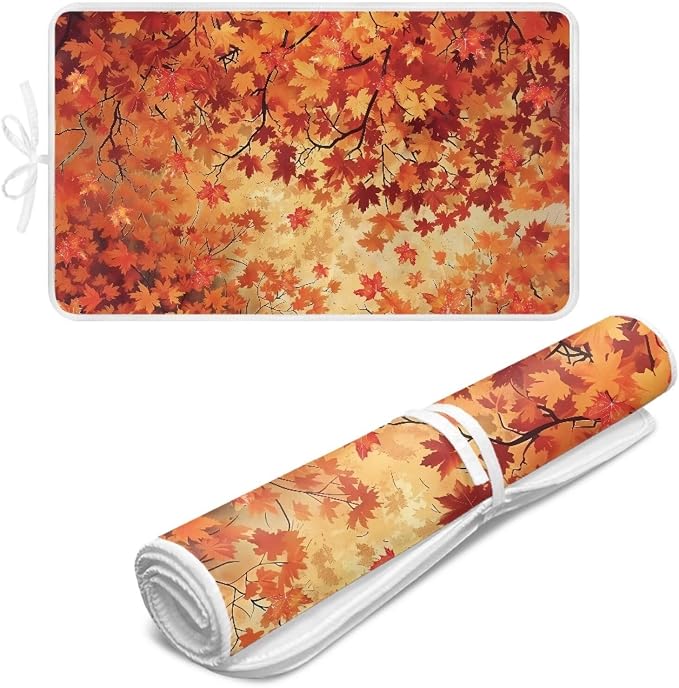 Ironing Mat Maple Leaf Ironing Board Pad Heat Resistant, Quilting & Travel by Unknown