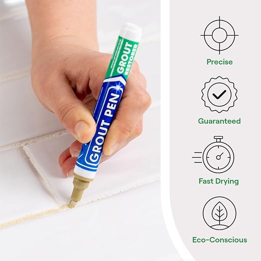 Grout Pen Beige Tile Paint Marker: Waterproof Grout Paint, Tile Grout Colorant - Image 2