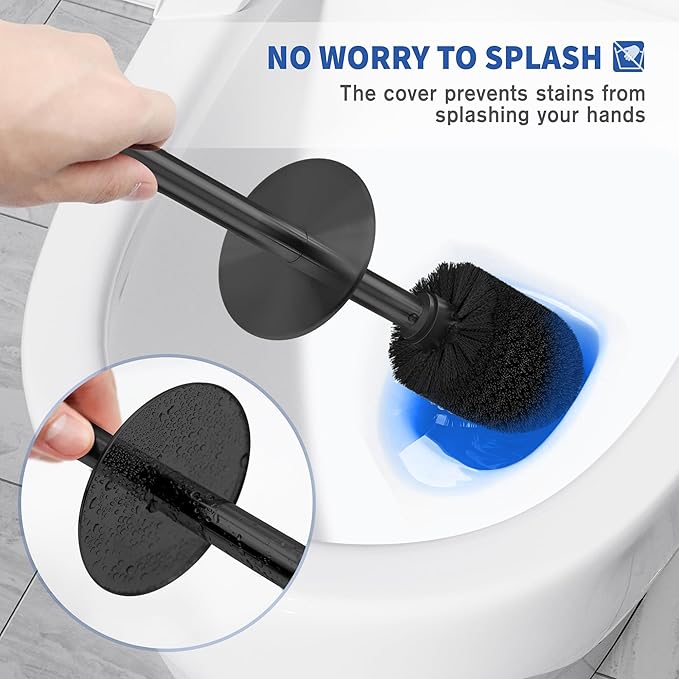Toilet Brush and Holder, Toilet Brush Stainless Steel, Toilet Bowl Brush - Image 4