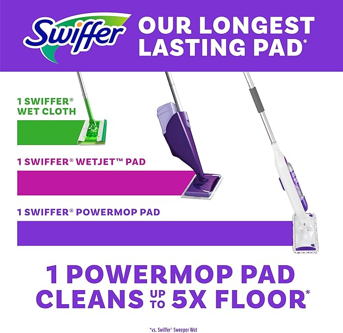 Swiffer PowerMop Multi-Surface Mopping Pad Refills, Made by Swiffer, - Image 5