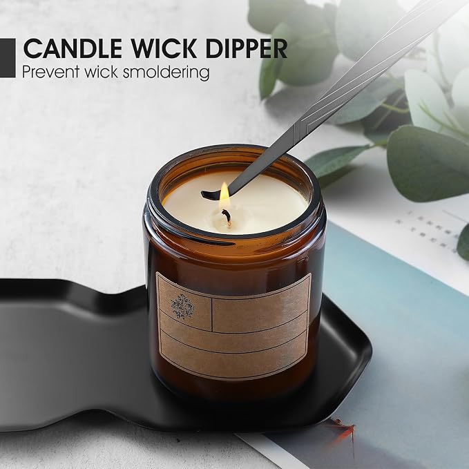 3-in-1 Candle Accessory Set, Wick Trimmer, Candle Snuffer, Wick Spoon, - Image 5