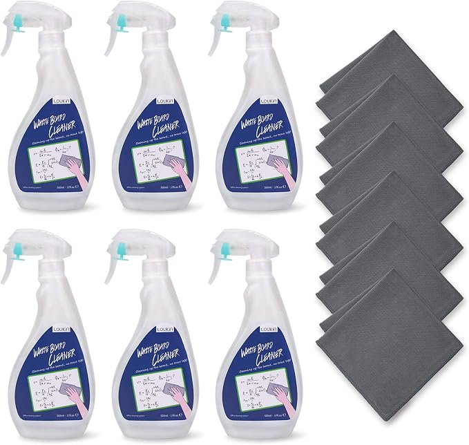 loukin Non-Toxic Whiteboard Cleaner, 17 fl oz Dry Erase Board Cleaner, Low-Odor by LOUKIN