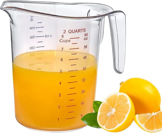 Amazing Abby - Melissa - 64-Ounce Plastic Measuring Pitcher, 8-Cup Food-Grade by AmazingAbby