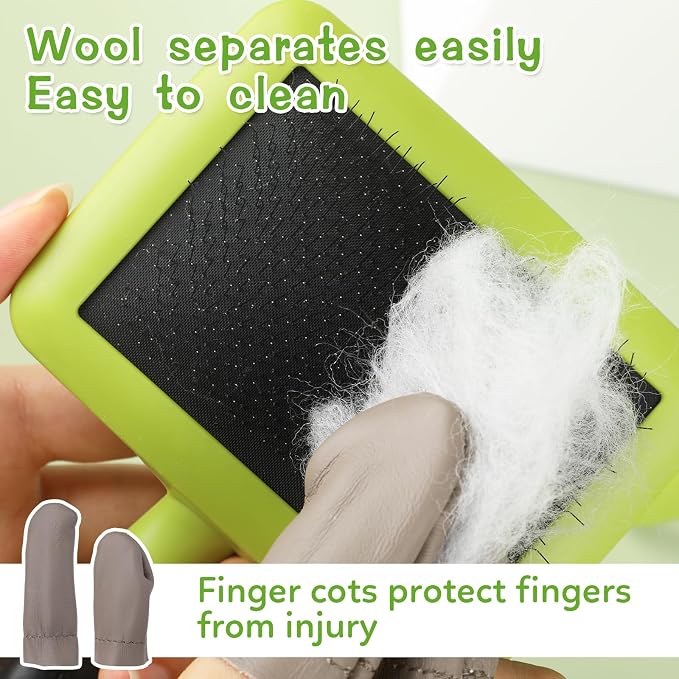 2 Pcs Large Plastic Wool Carders, Needle Felted Carding Brushes Tools - Image 5