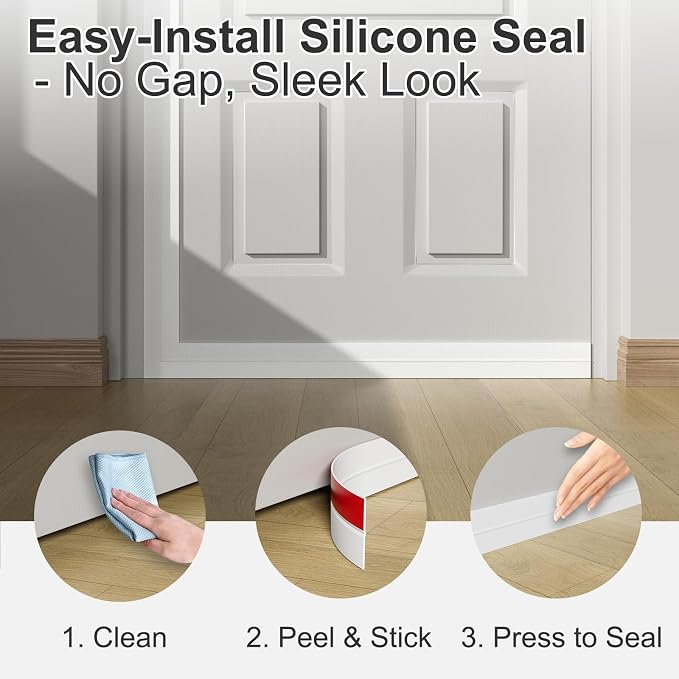 Heavy-Duty 36 ft x 2 in Weather Stripping, Extra Thick 2mm Door Draft Stopper - Image 5