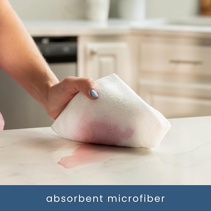 S&T INC. 50 Pack Microfiber Cleaning Cloth, Bulk Towels - Image 2