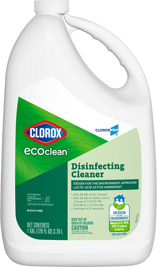 Clorox CloroxPro EcoClean Disinfecting Cleaner Refill, 128 Fluid Ounces by CloroxProfessional