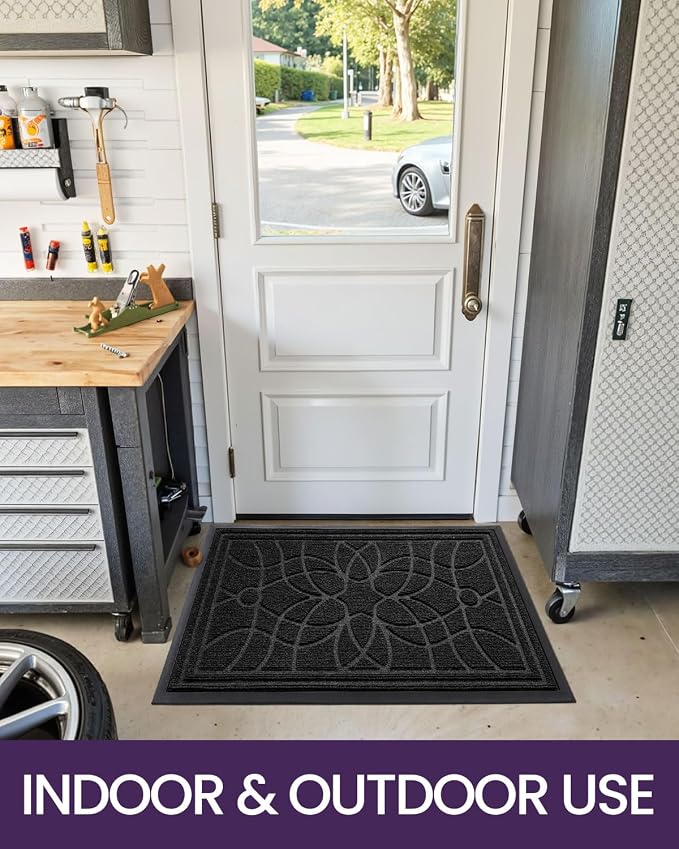 DEXI Front Door Mat Outside Entrance, Heavy Duty Non Slip Low Profile Doormat - Image 9