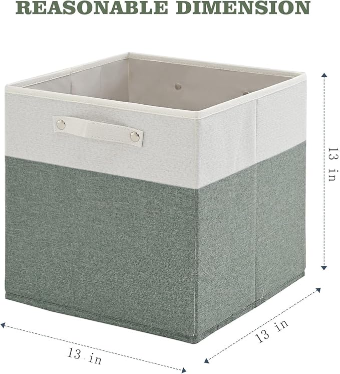 13 x 13 Inch Fine Linen Storage Bins - Image 2