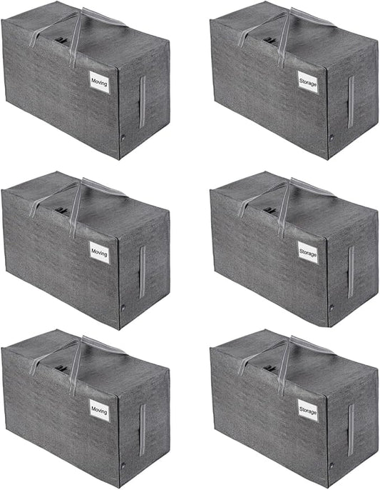 VENO 6 Pack Moving and Storage Bags, Heavy Duty, Alternative to Moving Boxes by Veno