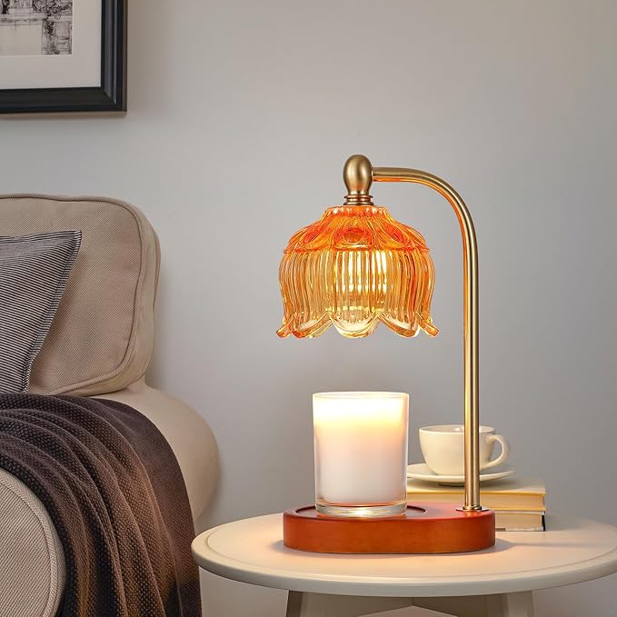Candle Warmer Lamp with Timer and Dimmer, Electric Amber Light Gifts - Image 9