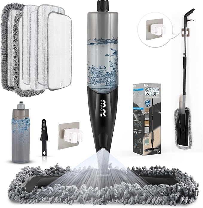Microfiber Spray Mop for Floors Dry and Wet Mop by MakeCleaningEfficientFun