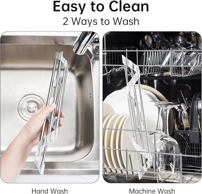 Tomorotec Marble Triangle Roll-Up Dish Drying Rack - Image 5