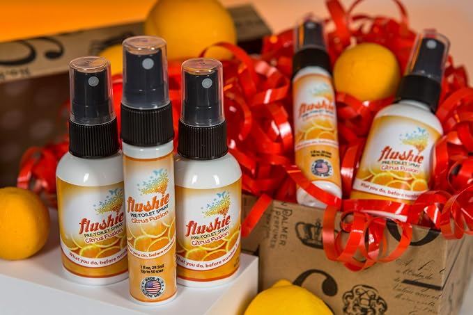 Flushie Pre-Toilet Spray for Poop Travel Size Toiletries Bathroom Spray for - Image 4
