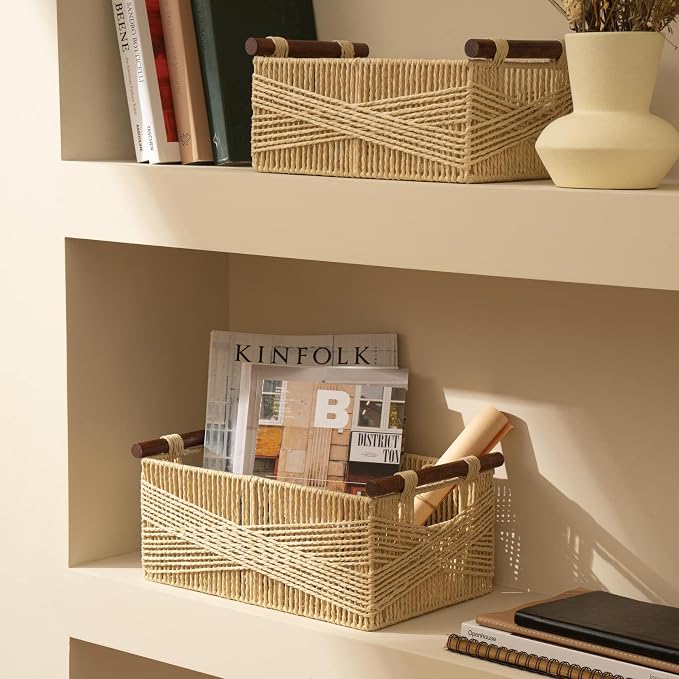 LA JOLIE MUSE Wicker Storage Baskets - Image 3