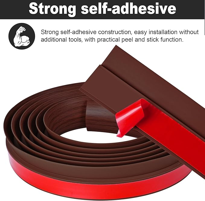 3.3Ft Carpet Floor Transition Strip, Self Adhesive Floor Edging Trim Strip - Image 3