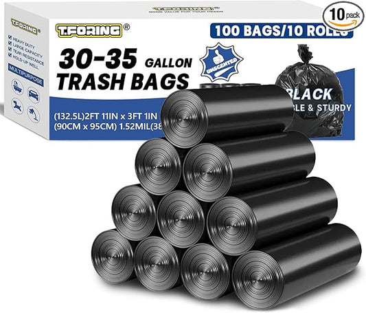 30-35 Gallon Trash Bags Heavy Duty 1.5 Mil by TFORING%C2%AE