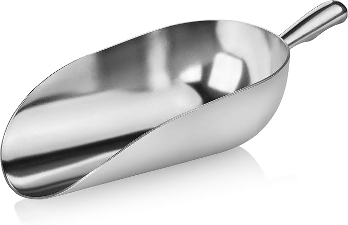 New Star Foodservice 34608 One-Piece Cast Aluminum Round Bottom Bar Ice Flour - Image 4