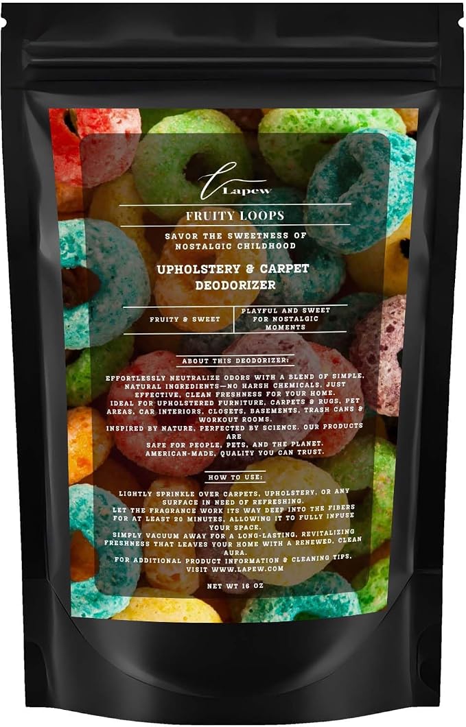 Fruity Loops Carpet Freshener Powder: Powerful Odor Eliminator by Lapew