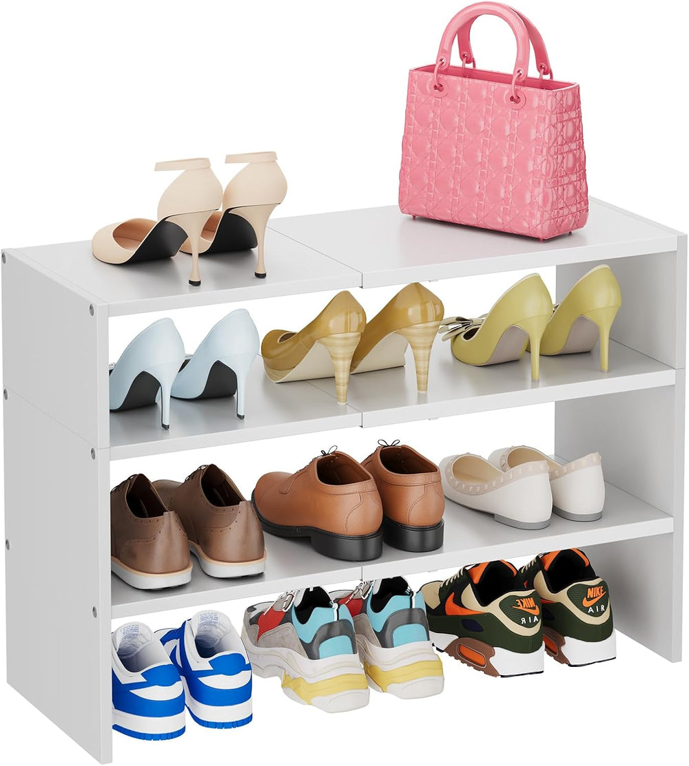 X-cosrack 3-Tier Shoe Rack for Closet, Shoe Organizer for Front Door Entrance...