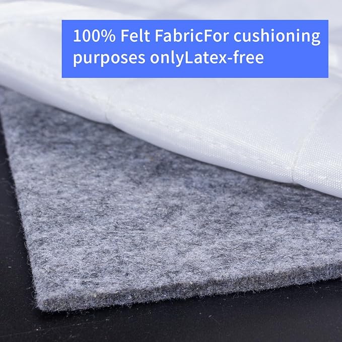 Felt Rug Pad, 10x14 Ft Extra Large Area Cushioned Carpet Liner, Thick Felt Pads - Image 4