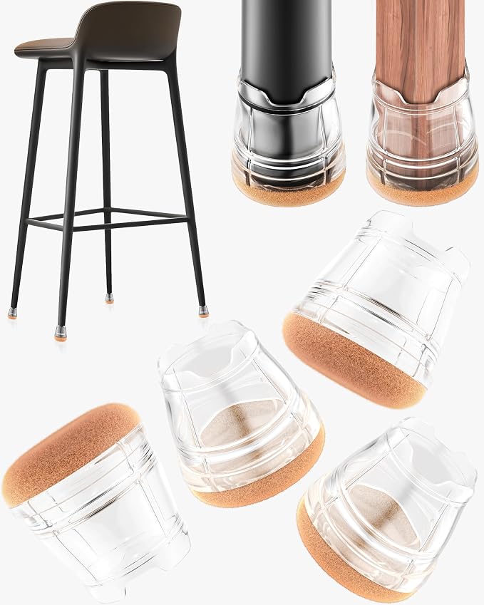 24-Pack Silicone Chair Leg Floor Protectors by Yomanta
