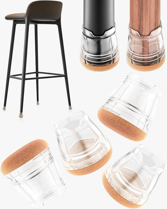 24-Pack Silicone Chair Leg Floor Protectors by Yomanta
