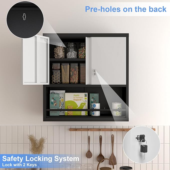 Metal Garage Cabinets, Lockable Storage Cabinet, Metal Cabinet - Image 6