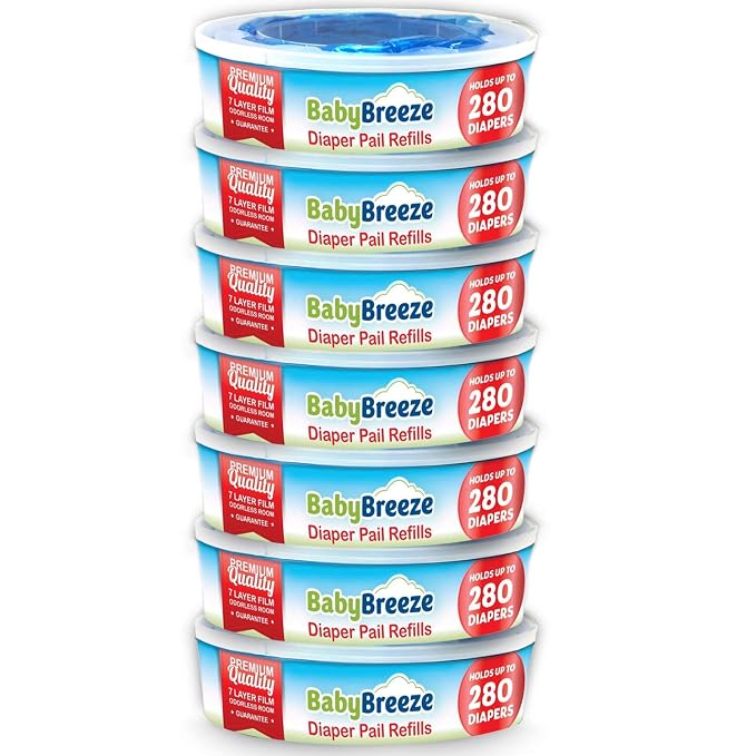 Diaper Pail Refill Bags Compatible by BabyBreeze