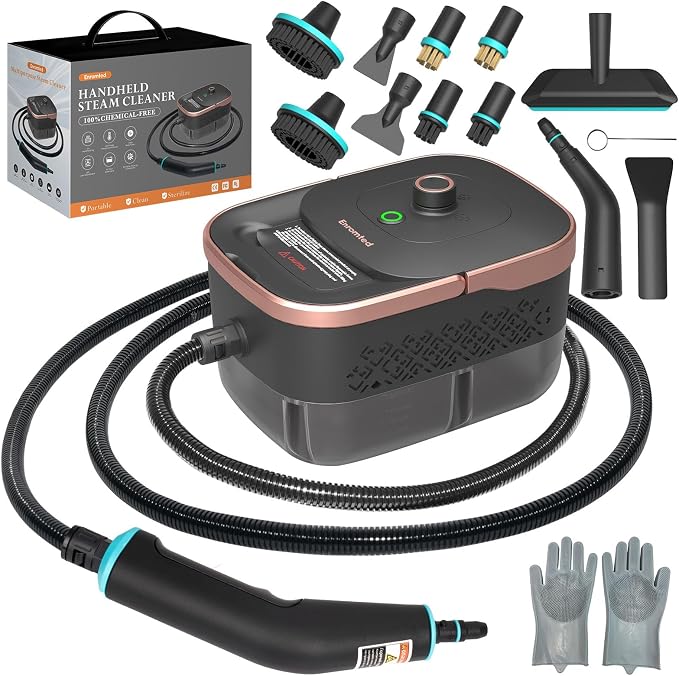 Handheld Steam Cleaner for Home, 15s Heat-Up 42.27oz Tank, 2500W Portable by Unknown