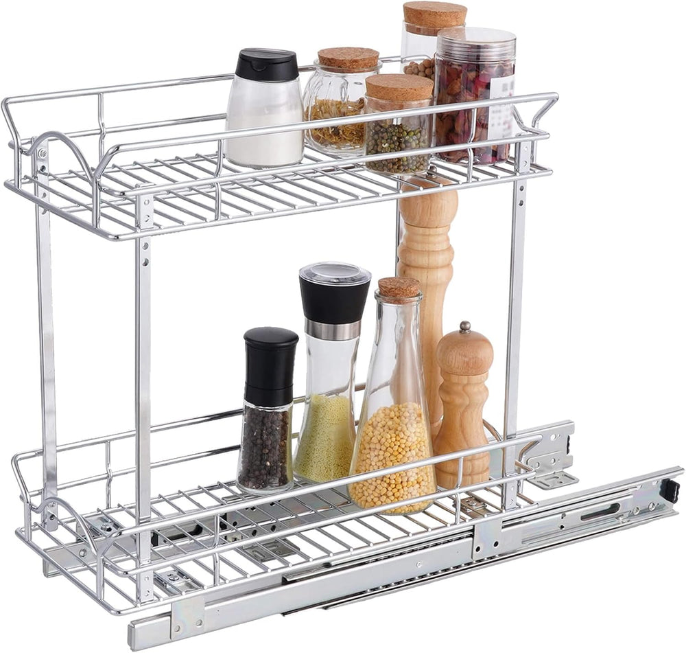 OCG Slide Out Cabinet Organizer for Narrow Cabinet (9" W X 21" D), ...