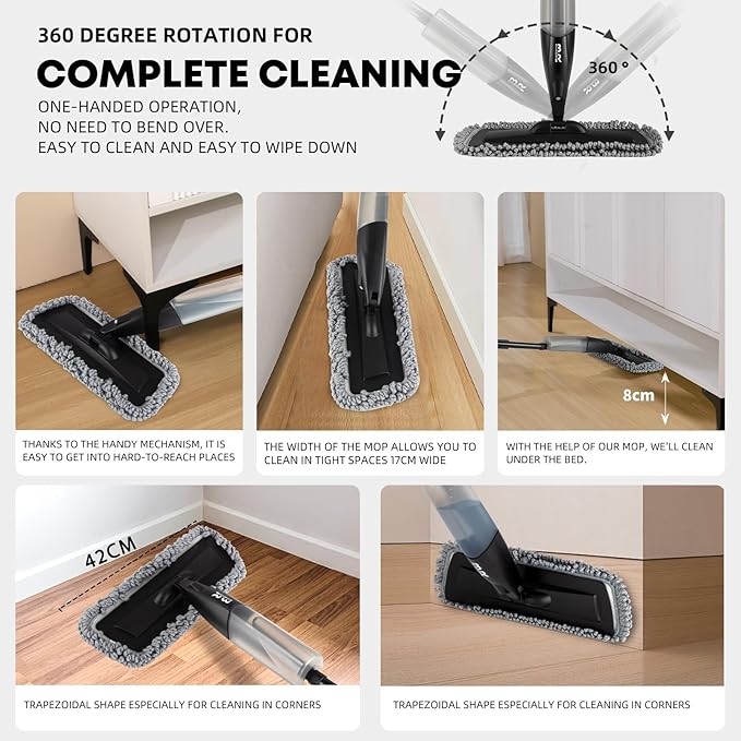 Microfiber Spray Mop for Floors Dry and Wet Mop - Image 2